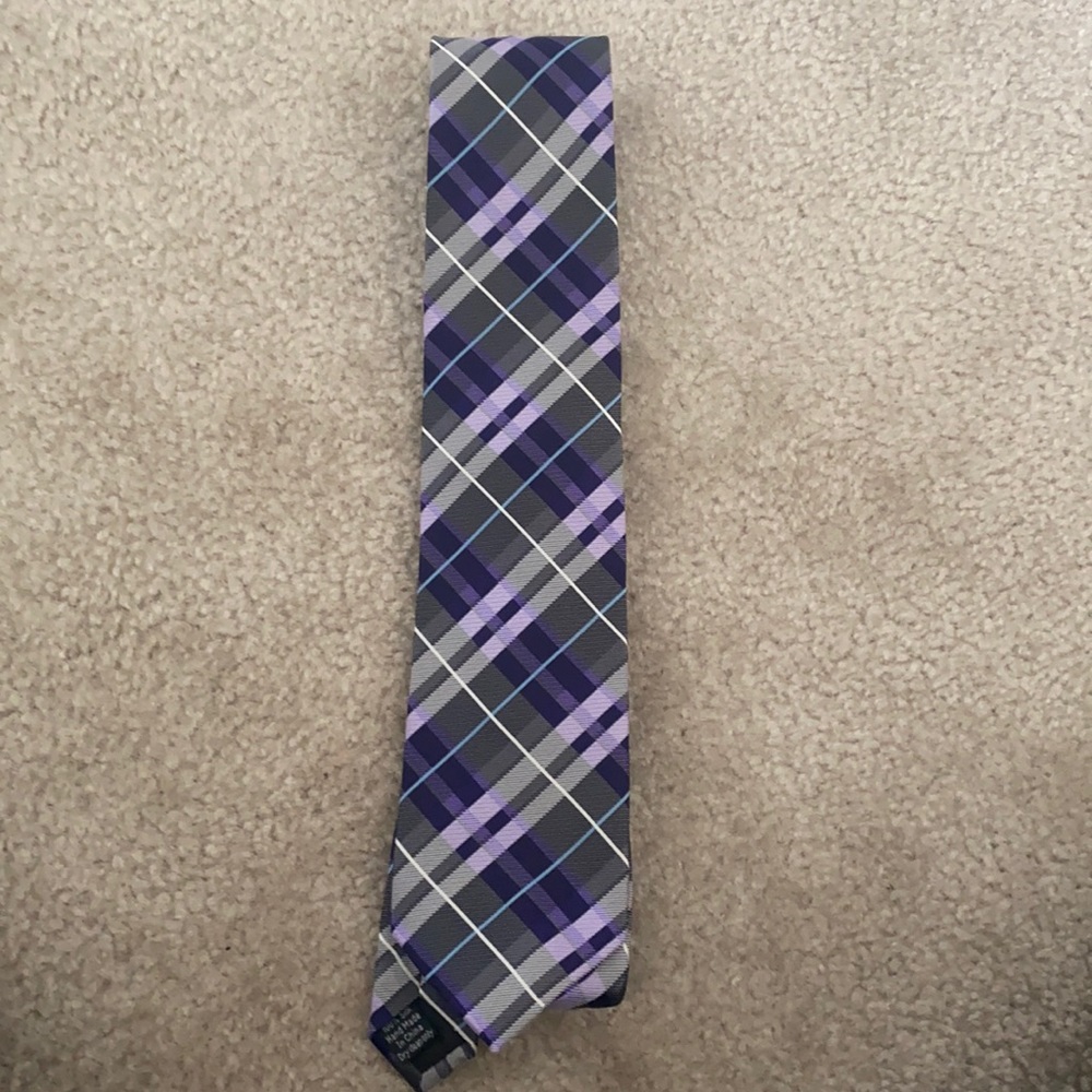 Pronto Uomo Purple and Gray Tie